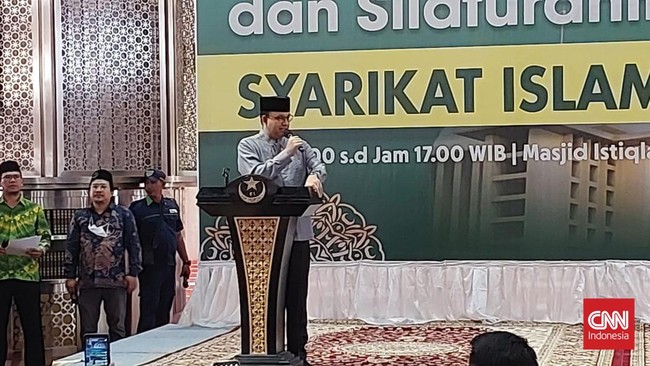 Sekretaris Jenderal Syarikat Islam (SI), Ferry Juliantono buka suara soal teriakan 'Anies Presiden' oleh sejumlah jemaah di acara Milad SI ke-117 di Istiqlal.