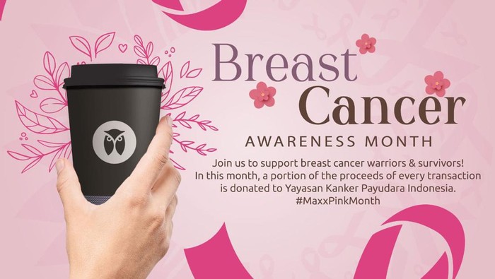 Maxx Coffee Dukung Kampanye Kesadaran Kanker Payudara! Bekerja Sama dengan YKPI