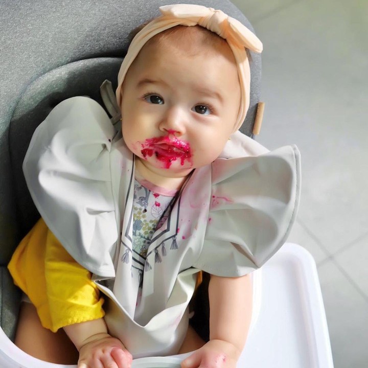 <p>Kini, Djiwa sudah berusia 7 bulan, Bunda. Djiwa juga sudah mulai makan buah sebagai pelengkap MPASI-nya. (Foto: Instagram: @nadinelist)</p>