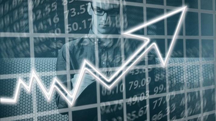 Ilustrasi pergerakan saham