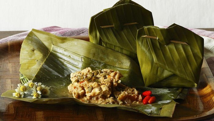 botok tempe made  from tempe mixed with a distinctive flavor
