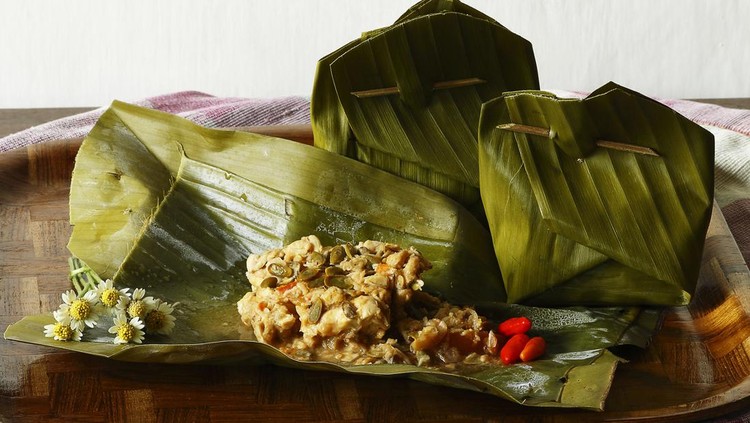 botok tempe made  from tempe mixed with a distinctive flavor