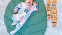 <p>Gaya Ara pun seperti sudah pandai berpose. Kali ini Bunda Irish mengabadikan momen Ara di atas alas yang menyerupai daun. ''#masyaallahtabarakallah Baby Ara udah satu bulan (emoji) Ara lebih mirip bapake atau mamake ya guys ?'' tulis Irish Bella dalam captionnya.(Foto: dok. Instagram @_Irishbella_)</p>