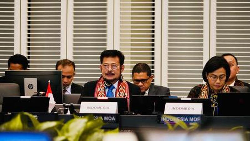 Menteri Pertanian Syahrul Yasin Limpo (SYL) menekankan pentingnya kolaborasi global untuk mengatasi krisis pangan