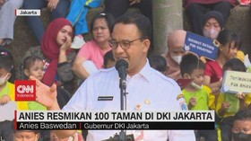 Anies Resmikan 100 Taman di DKI Jakarta