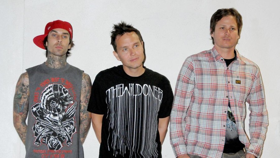 Blink-182 May 18, 2009 Los Angeles, Ca.; Travis Barker, Mark Hoppus and Tom Delonge of