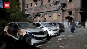 VIDEO: Kota Kyiv Dibombardir Rudal Rusia, Aliran Listrik Padam (Kamis)