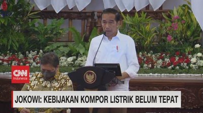VIDEO: Jokowi: Kebijakan Kompor Listrik Belum Tepat