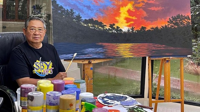 SBY Rampungkan 17 Lukisan dalam 3 Pekan, Katakan Bentuk Syukur Atas Keindahan Alam Ciptaan Tuhan!