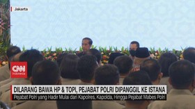 VIDEO: Dilarang Bawa HP & Topi, Pejabat Polri Dipanggil ke Istana