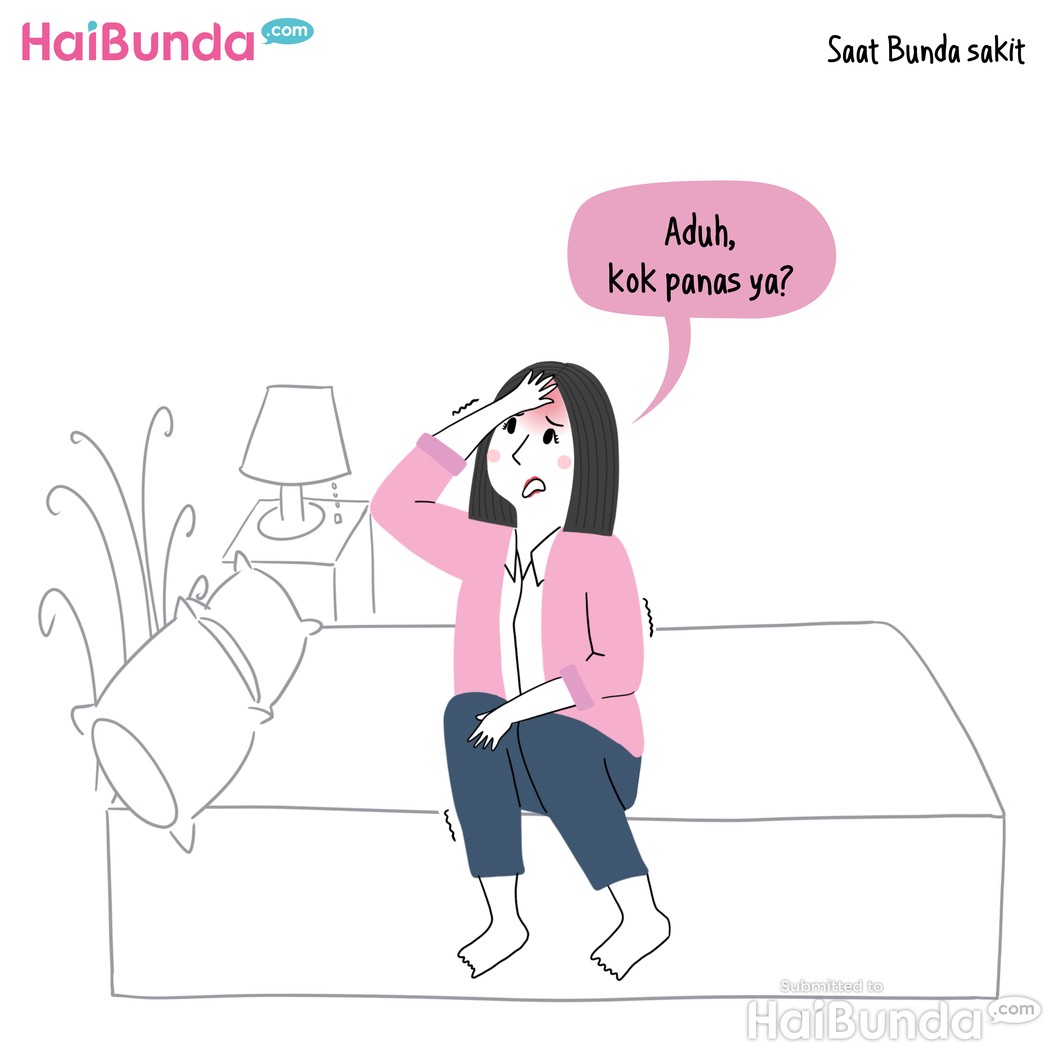 Komik Bunda Sakit vs Ayah Sakit