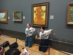 Aktivis yang Siram Sup ke Lukisan Van Gogh Dipenjara