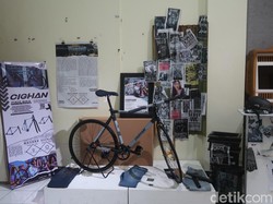 Unik! Mahasiswa ISI Jogja Bikin Frame Sepeda dari Denim Bekas