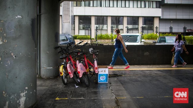 FOTO: Sepeda Sewa Sudirman-Thamrin yang Terbengkalai