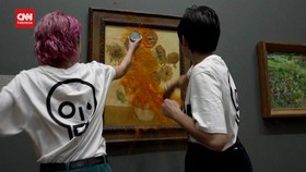 VIDEO: Dua Aktivis Lempar Sup Tomat ke Lukisan Van Gogh Jutaan Dolar