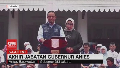 VIDEO: Pidato Akhir Jabatan Gubernur DKI Anies Baswedan