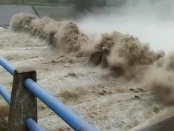 Detik-detik Sirine Bendungan Serut Blitar Berbunyi, Waspada Banjir Bandang!