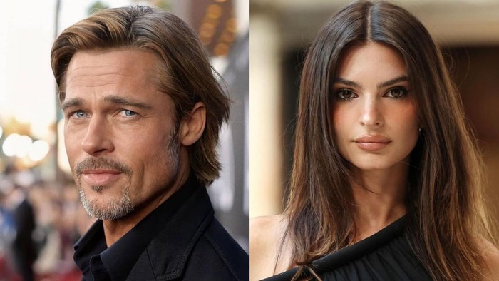 Brad Pitt Berkencan dengan Model Emily Ratajkowski? Simak Faktanya!
