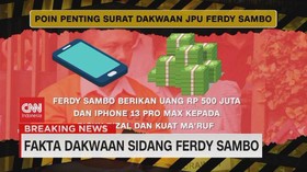 VIDEO: Fakta Dakwaan Sidang Ferdy Sambo
