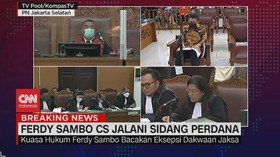 VIDEO: Ferdy Sambo Ajukan Keberatan Atas Dakwaan Jaksa dalam Eksepsi