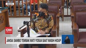 VIDEO: Jaksa: Sambo Tembak Mati Yosua Saat Masih Hidup