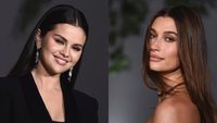 Perdana, Selena Gomez Dan Hailey Bieber Foto Bareng - Paperplane