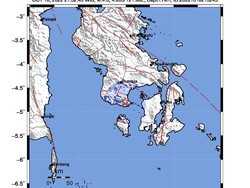 Gempa M 3,9 Guncang Bombana Sultra, Berpusat di Darat
