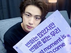 Pesan Haru Jin BTS di Konser Yet To Come In Busan Sebelum Berangkat Wamil