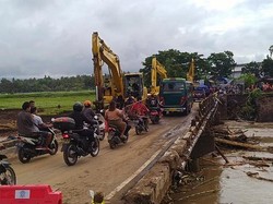 Kondisi Terkini Jembatan Bilukpoh Jembrana Pasca Banjir Bandang