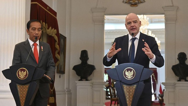 Presiden FIFA Gianni Infantino akan melihat langsung pusat latihan sepak bola nasional yang sedang dibangun di Ibu Kota Negara (IKN).
