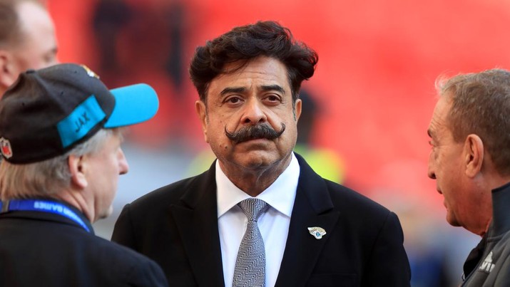 Jacksonville Jaguars owner Shad Khan prior to the International Series NFL match at Wembley Stadium, London. (Photo by Simon Cooper/PA Images via Getty Images)