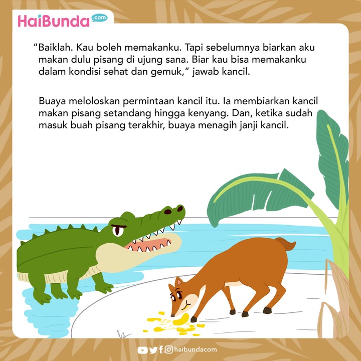 Dongeng Cerita Nusantara Kancil dan Air Mata Buaya