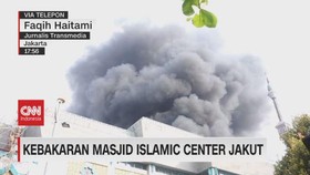 VIDEO: Kebakaran Masjid Islamic Center Jakarta Utara