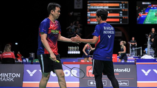 Ganda putra Indonesia Mohammad Ahsan/Hendra Setiawan disebut dari India di French Open 2022 viral di media sosial.