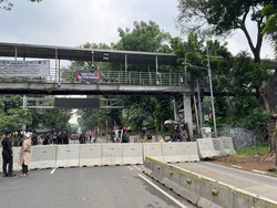 Jelang Demo, Lalin Patung Kuda Menuju Istana Negara Ditutup