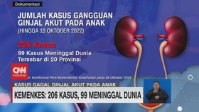 VIDEO: Kemenkes: 206 Kasus Ginjal Akut, 99 Meninggal Dunia