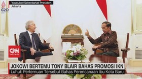 VIDEO: Jokowi Bertemu Tony Blair Bahas Promosi IKN