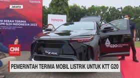 VIDEO: Pemerintah Terima Mobil Listrik untuk KTT G20