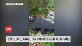 VIDEO: Rem Blong, Angkutan Umum Terjun ke Jurang