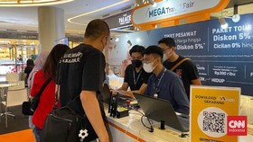 Mega Travel Fair di Trans Studio Mall, Cibubur, Sabtu (22/10).