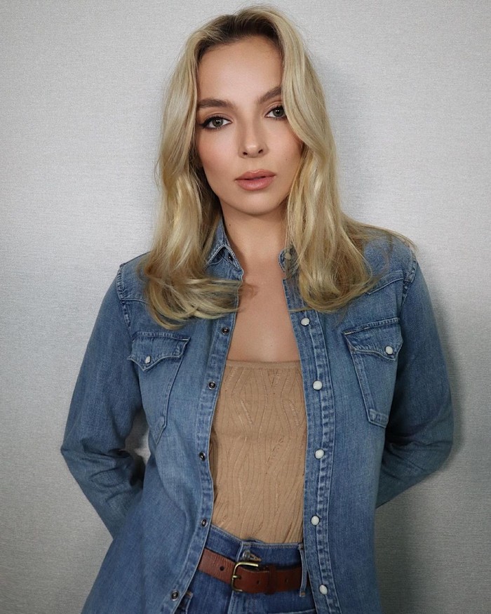 Berdasarkan Golden Ratio of Beauty Phi, Jodie Comer didapuk sebagai perempuan tercantik di urutan pertama. Ia berhasil menggeser beberapa artis lain seperti Bella Hadid./Foto: Instagram @jodiemcomer