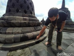 Candi Borobudur Pernah di Bom, Stupa Ada Tanda Bintang