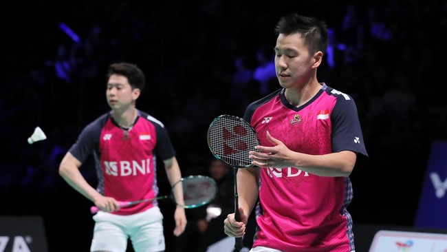 Ganda putra Indonesia Kevin Sanjaya Sukamuljo/Marcus Fernaldi Gideon tersingkir di babak pertama French Open 2022.