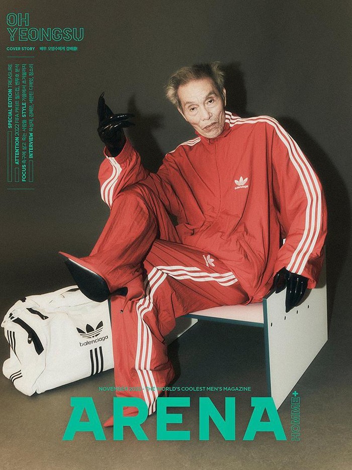 Pada Kamis, (20/10) lalu, Arena Korea membagikan potret aktor Oh Yeong Su yang akan menjadi cover majalah tersebut untuk edisi November 2022 mendatang./ Foto: instagram.com/arenakorea