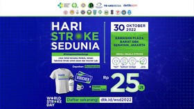 RS PON dan Transmedia Gelar Jalan Sehat Peringati Hari Stroke Sedunia