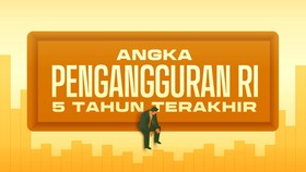 INFOGRAFIS: Angka Pengangguran RI 5 Tahun Terakhir