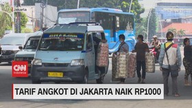 VIDEO: Tarif Angkot di Jakarta Naik Rp1000