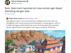 Kala Gibran Singgung Iruka Sensei dan Konoha di Twitter