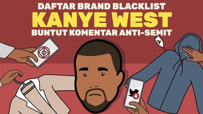 INFOGRAFIS: Ramai-ramai Blacklist Kanye West Buntut Komen Anti-Semit