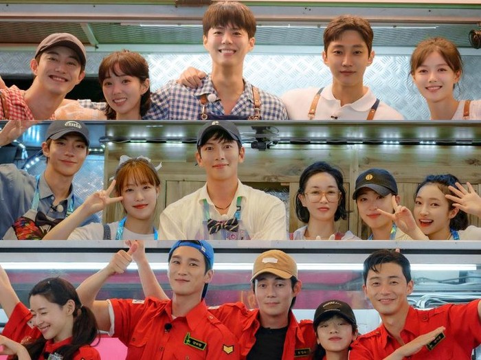 Meskipun belum pernah terlibat dalam proyek drama yang sama, line-up acara ini membaur menjadi satu. Persahabatan mereka makin erat terlihat dari kebersamaan ketika menikmati sarapan serta makan malam. Untuk kamu yang ingin menyaksikan, Young Actors Retreat bisa diakses di platform Viu, ya!/ Foto: soompi.com.